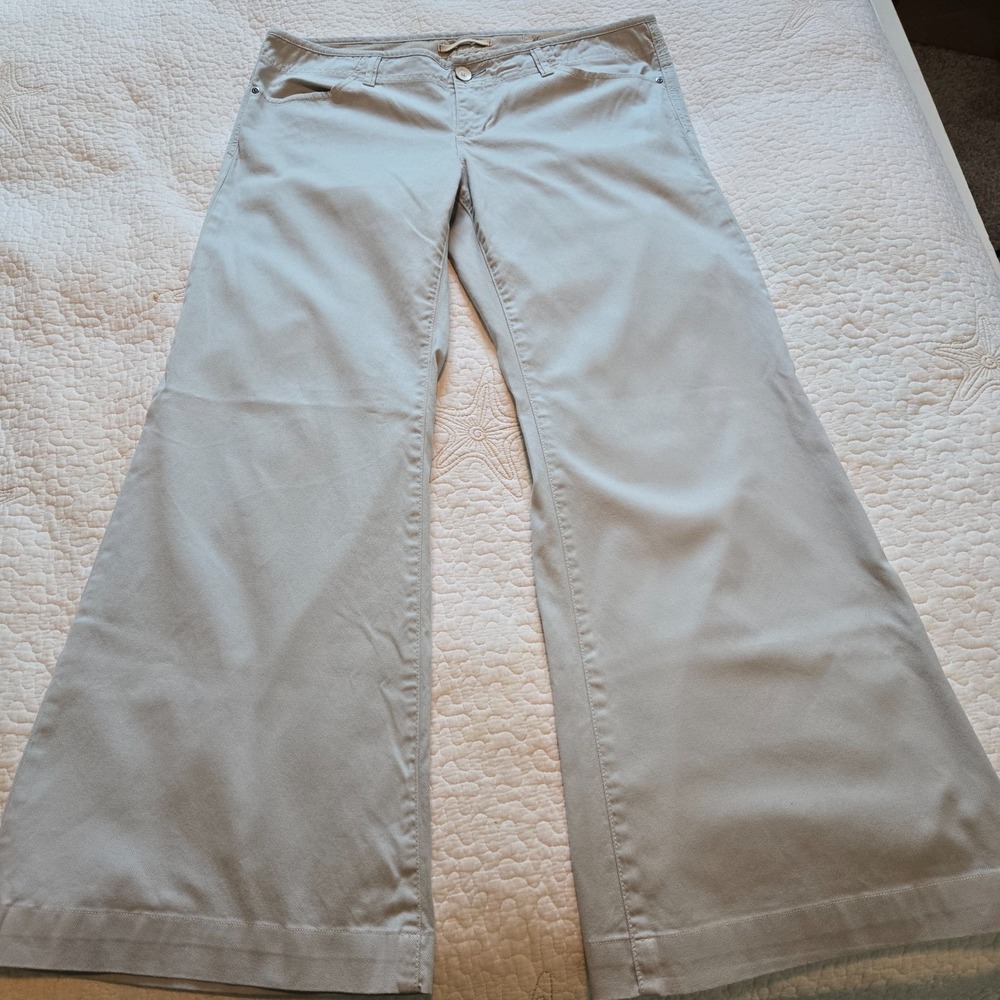 Gap Limited Edition Womens Jeans Pearl Gray Size 32 / 14 Wide Leg